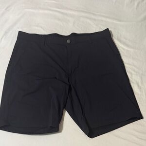 INFINITY Men's Navy Flat Front Shorts men 36”